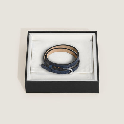 Montblanc Verstellbares Armband Horseshoe aus Grain Leder (MB136937) – Ansicht 2