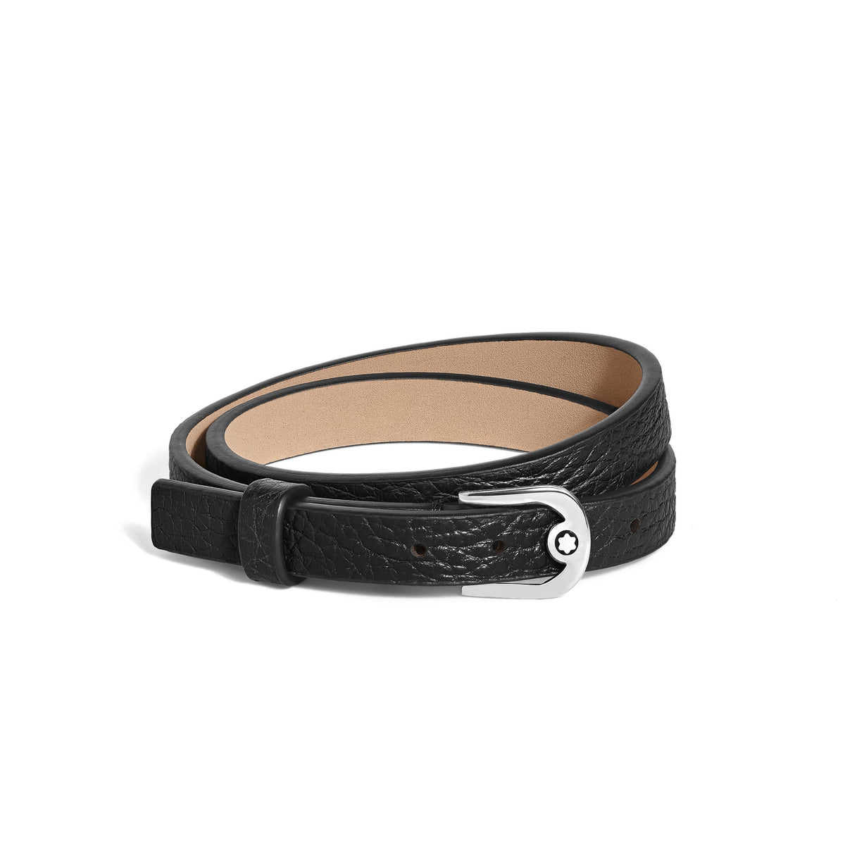 Montblanc Verstellbares Armband Horseshoe aus Grain Leder (MB136938) – Ansicht 1