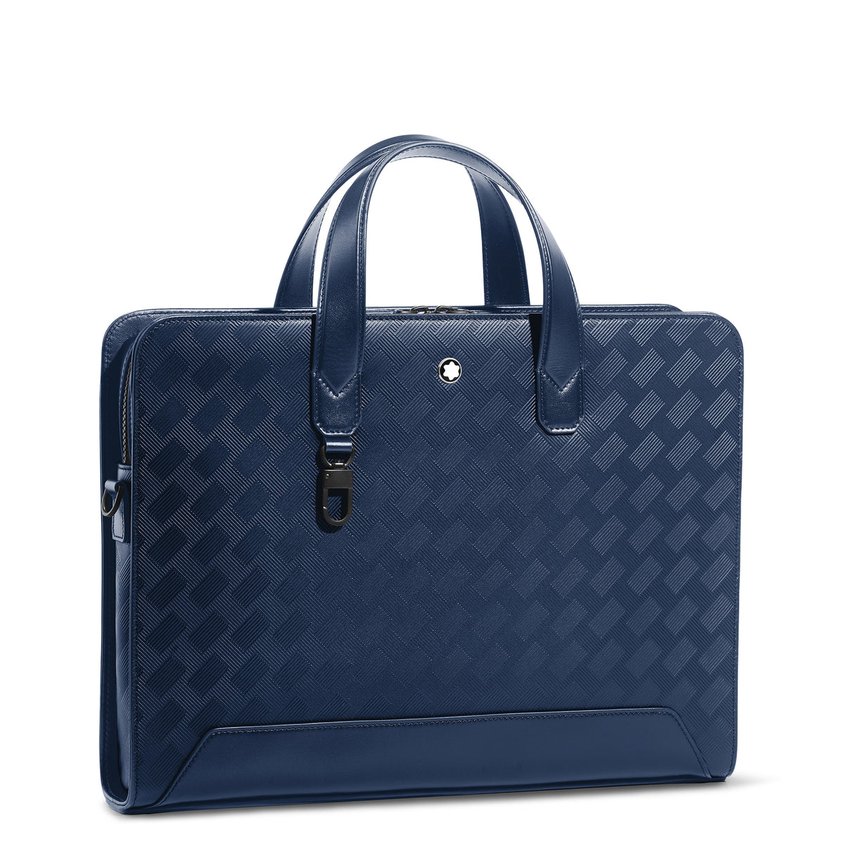Montblanc Flache Schreibmappe aus Extreme Leder – Tintenblau – Ansicht 3