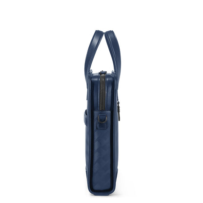 Montblanc Flache Schreibmappe aus Extreme Leder – Tintenblau – Ansicht 4