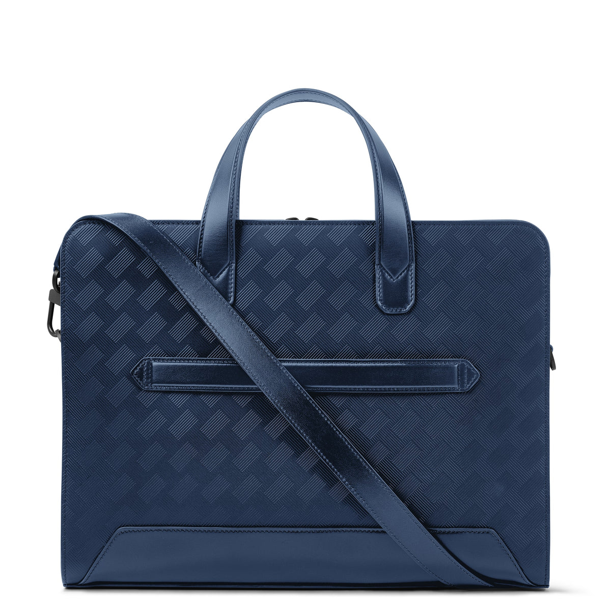 Montblanc Flache Schreibmappe aus Extreme Leder – Tintenblau – Ansicht 5