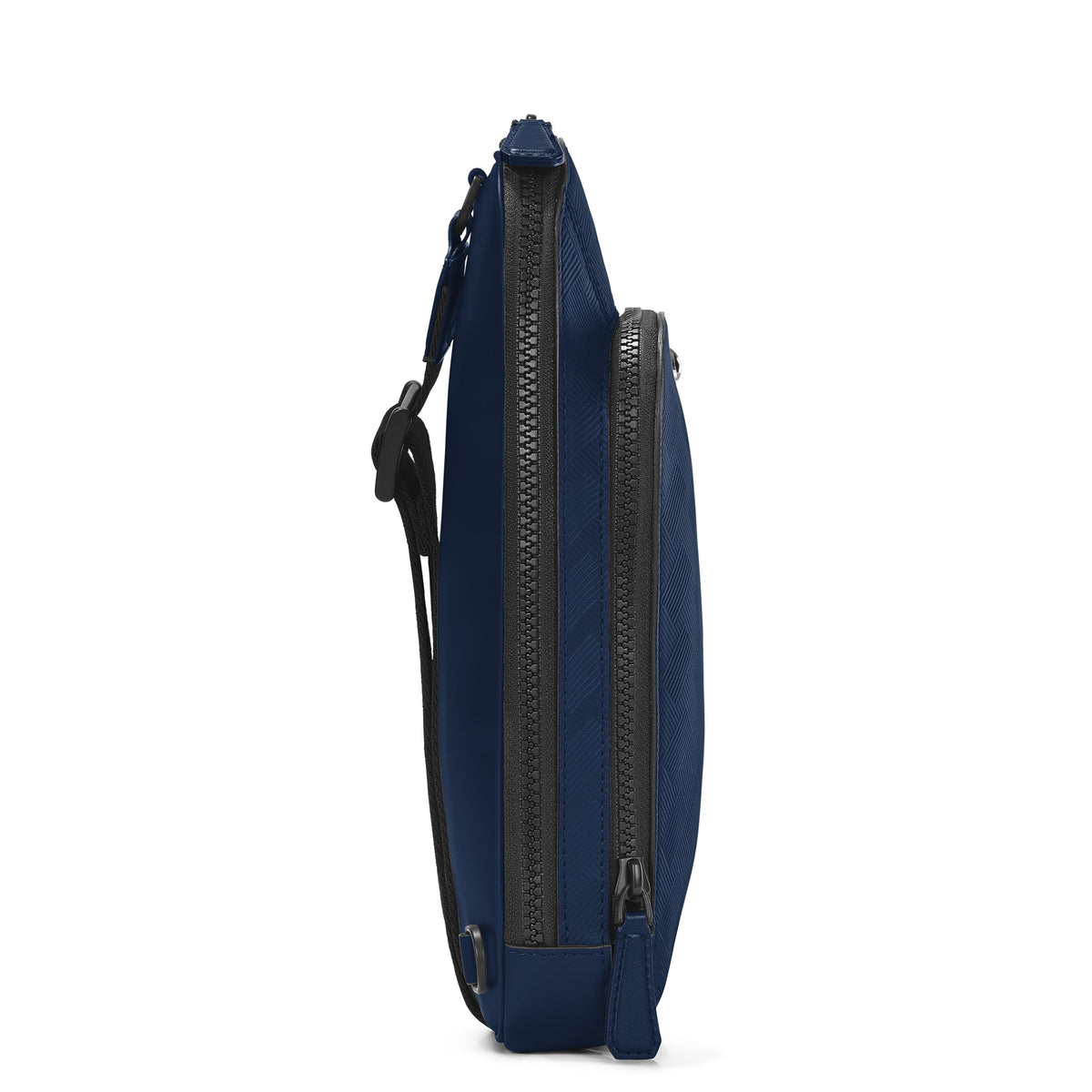 Montblanc Mittelgroße Umhängetasche aus Extreme Leder – Tintenblau – Ansicht 5