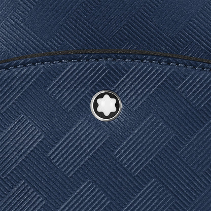 Montblanc Mittelgroße Umhängetasche aus Extreme Leder – Tintenblau – Ansicht 9
