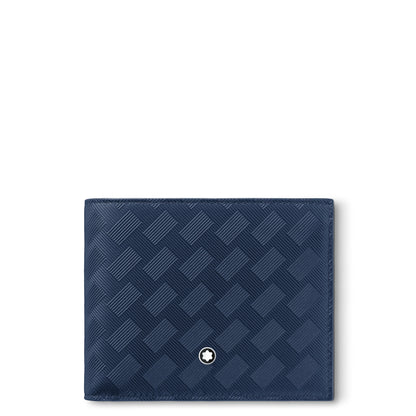 Montblanc Brieftasche 6 cc aus Extreme Leder – Tintenblau – Ansicht 1