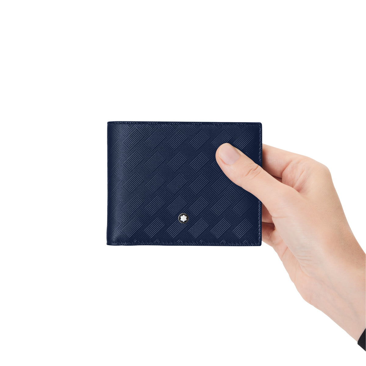 Montblanc Brieftasche 6 cc aus Extreme Leder – Tintenblau – Ansicht 2