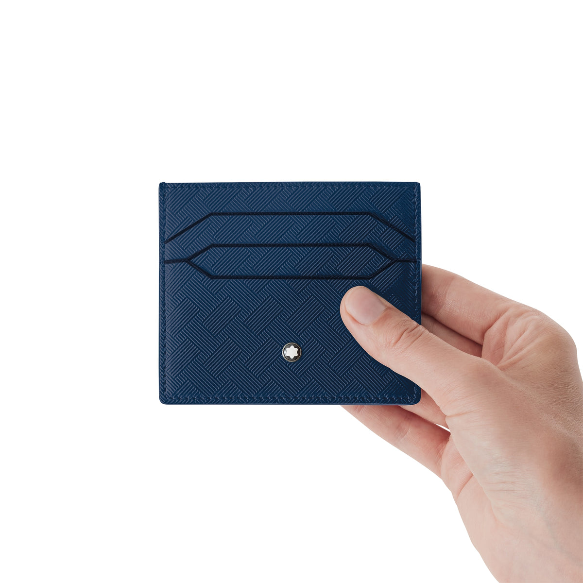 Montblanc Kartenetui 6 cc aus Extreme Leder – Tintenblau – Ansicht 2