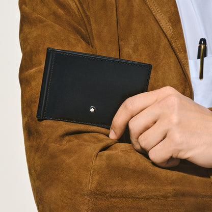 Montblanc Brieftasche 6 cc mit Geldscheinklammer aus Meisterstück Leder – Ansicht 2