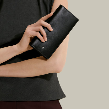 Montblanc Längliche Brieftasche 14 cc mit Reißverschluss aus Meisterstück Leder – Ansicht 2