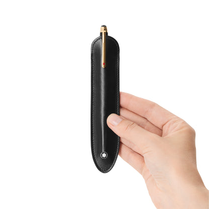 Montblanc Hülle für 1 Schreibgerät aus Meisterstück Leder – Schwarz – Ansicht 5