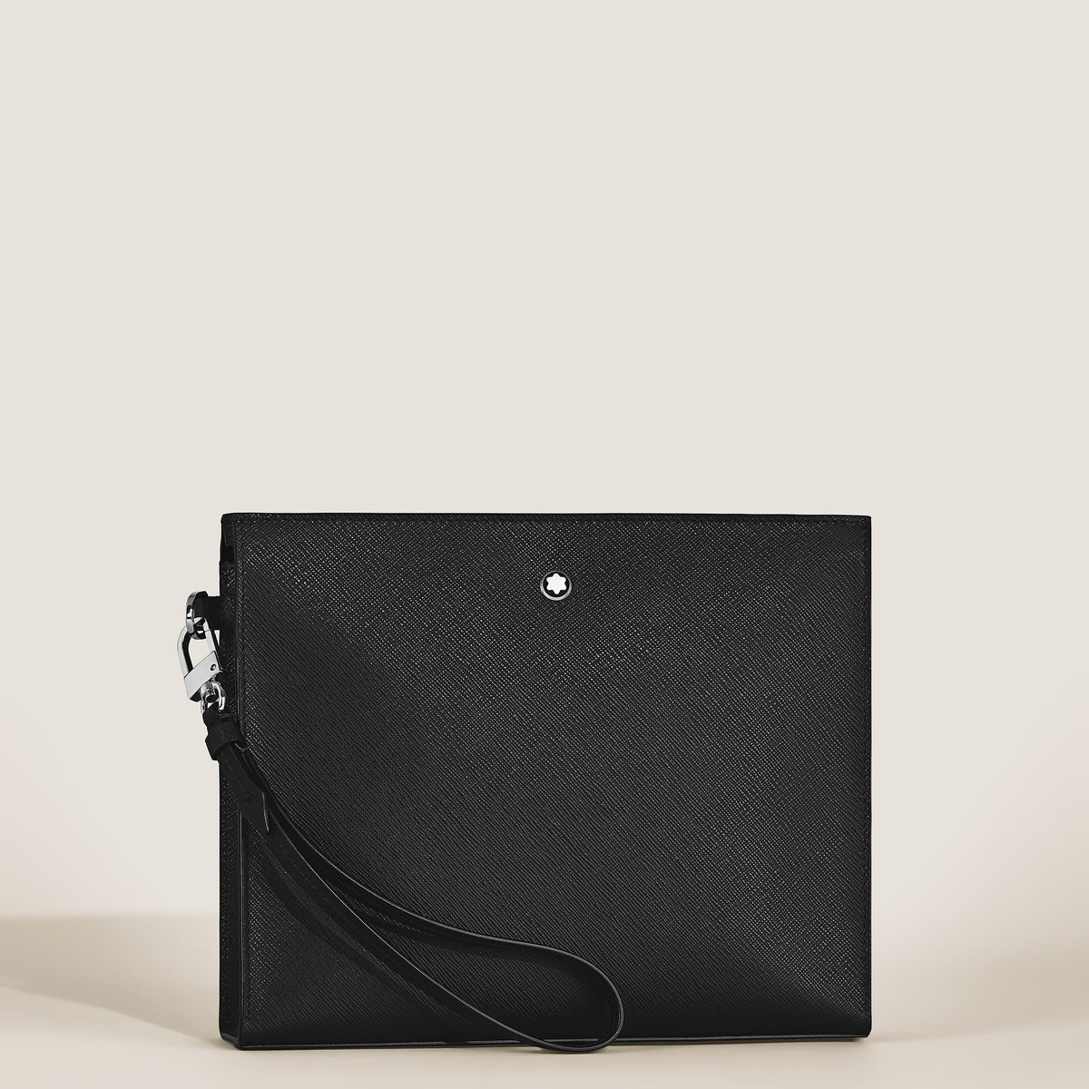 Montblanc Clutch aus Sartorial Leder – Schwarz – Ansicht 3