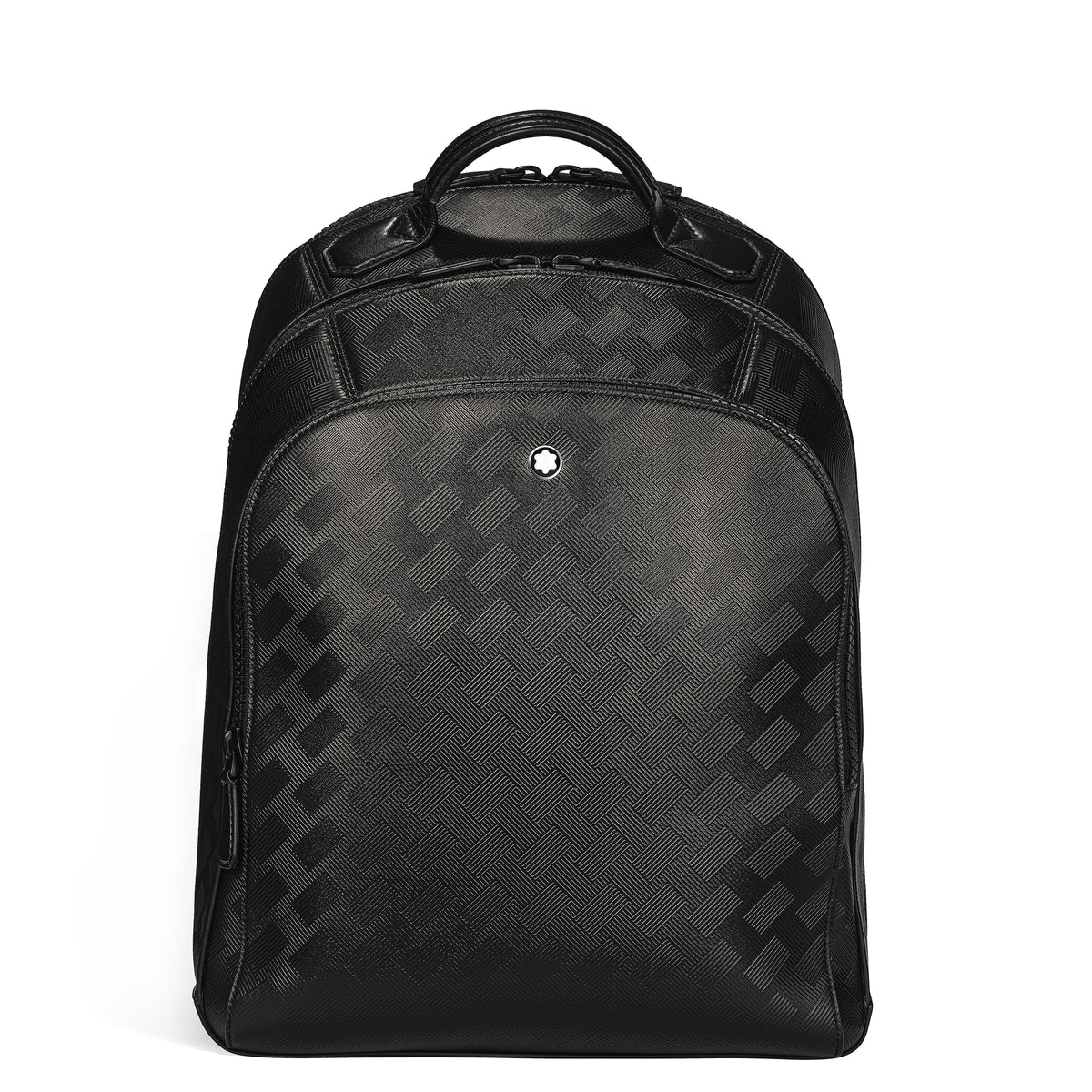 Montblanc Mittelgroßer Rucksack mit 3 Fächern aus Extreme Leder (MB199847) – Ansicht 1