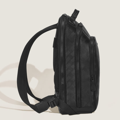 Montblanc Mittelgroßer Rucksack mit 3 Fächern aus Extreme Leder (MB199847) – Ansicht 5