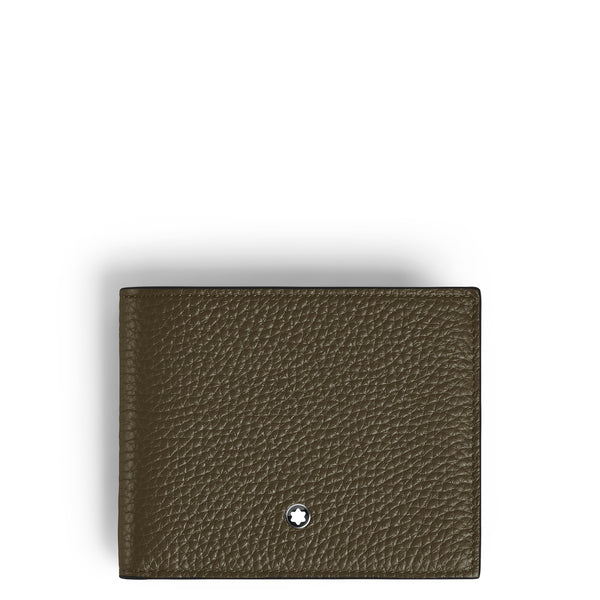Montblanc Brieftasche 6 cc aus Grain Leder – Khaki