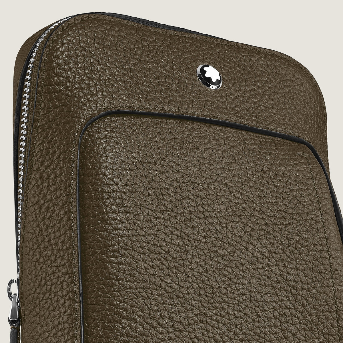 Montblanc Kleine Umhängetasche Companion – Khaki – Ansicht 3