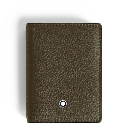 Montblanc Kartenetui 4 cc aus Grain Leder – Khaki – Ansicht 1