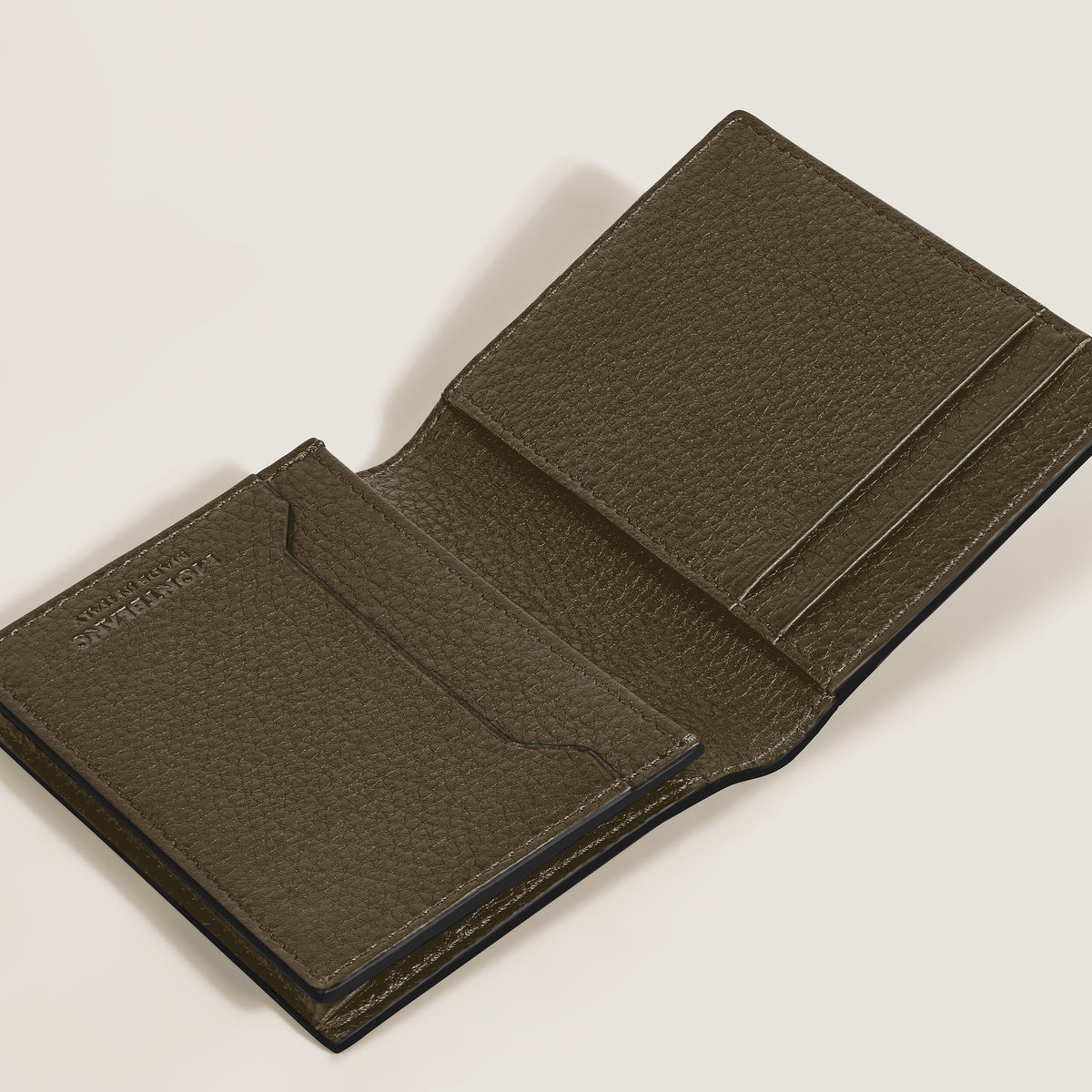 Montblanc Kartenetui 4 cc aus Grain Leder – Khaki – Ansicht 4