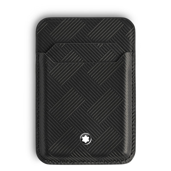 Montblanc Kartenetui 2 cc für iPhone mit MagSafe aus Extreme Leder – Schwarz