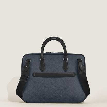 Montblanc Mittelgroße Schreibmappe mit Tasche aus Sartorial Leder – Twilight Blue – Ansicht 4