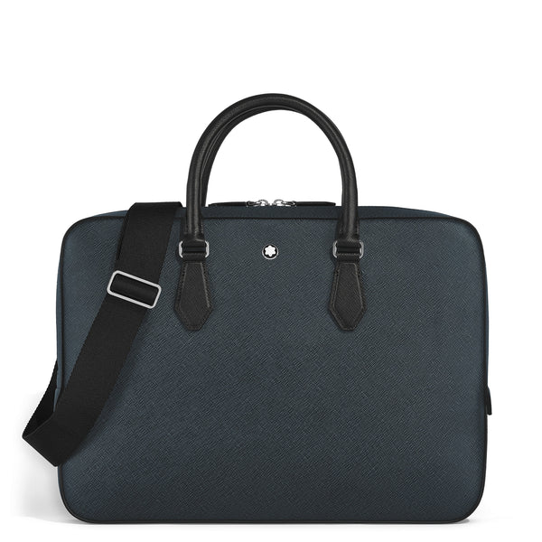 Montblanc Flache Schreibmappe aus Sartorial Leder – Twilight Blue