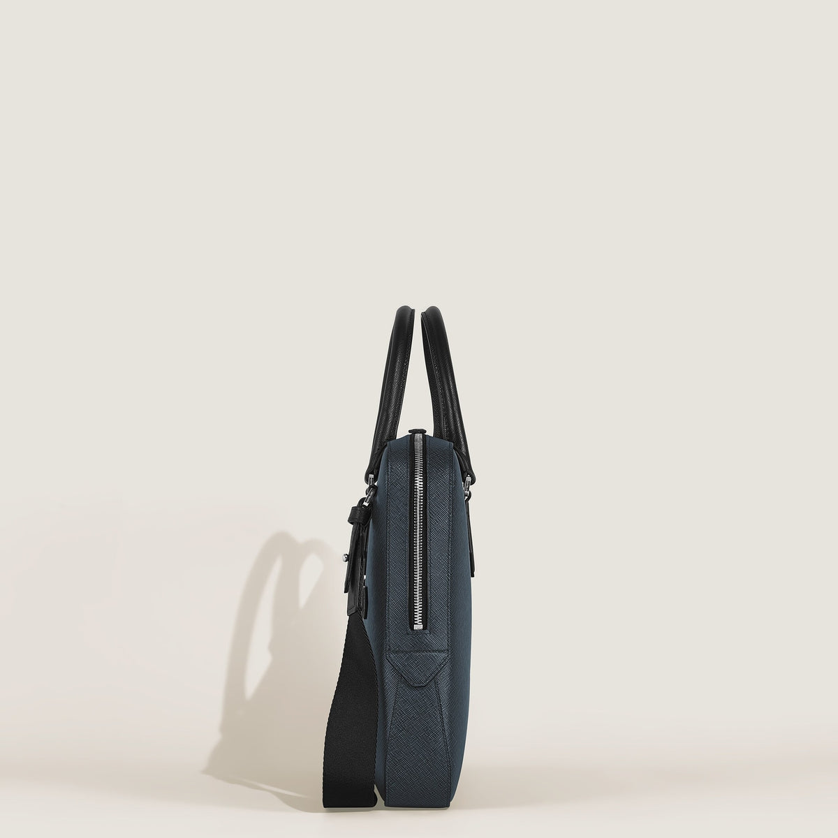 Montblanc Flache Schreibmappe aus Sartorial Leder – Twilight Blue – Ansicht 5