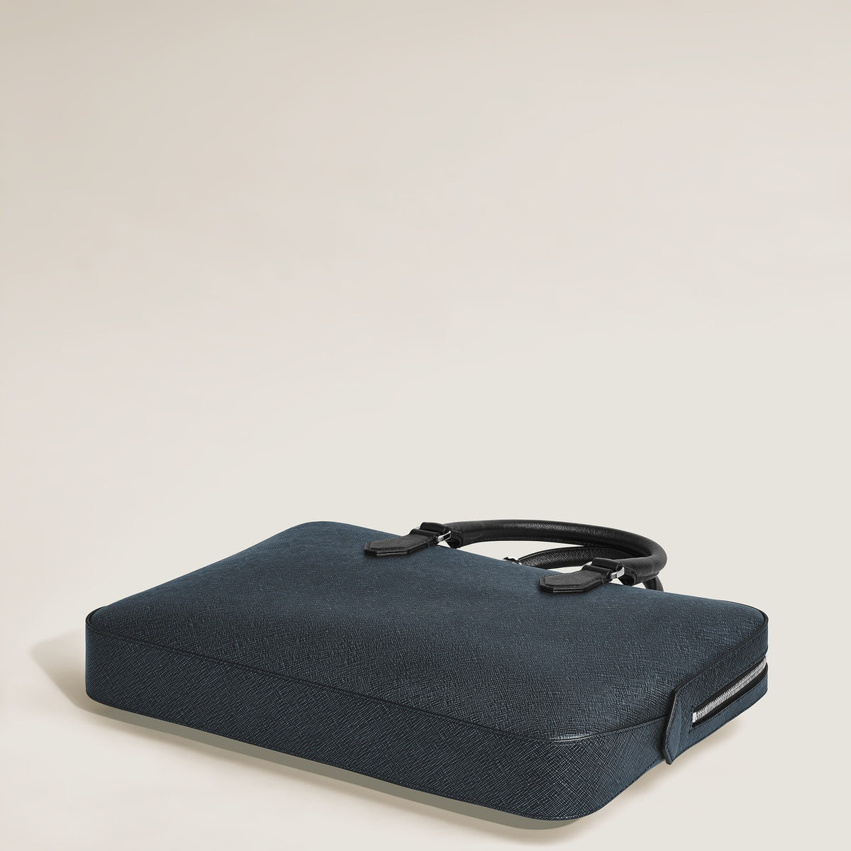 Montblanc Flache Schreibmappe aus Sartorial Leder – Twilight Blue – Ansicht 8