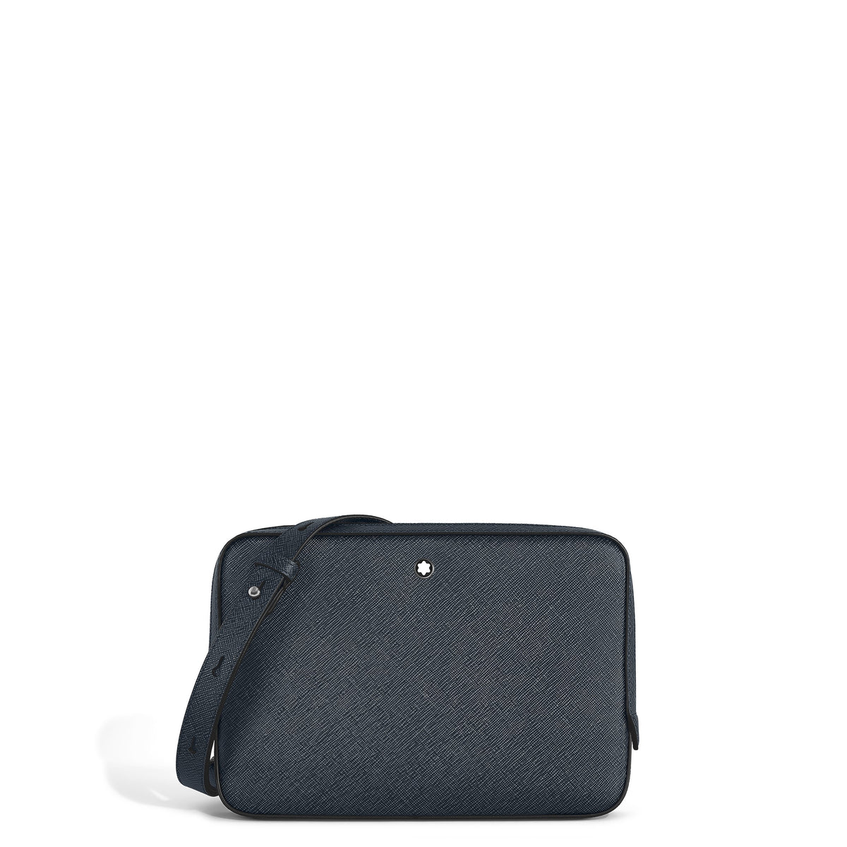 Montblanc Kleine Umhängetasche aus Sartorial Leder – Twilight Blue – Ansicht 1