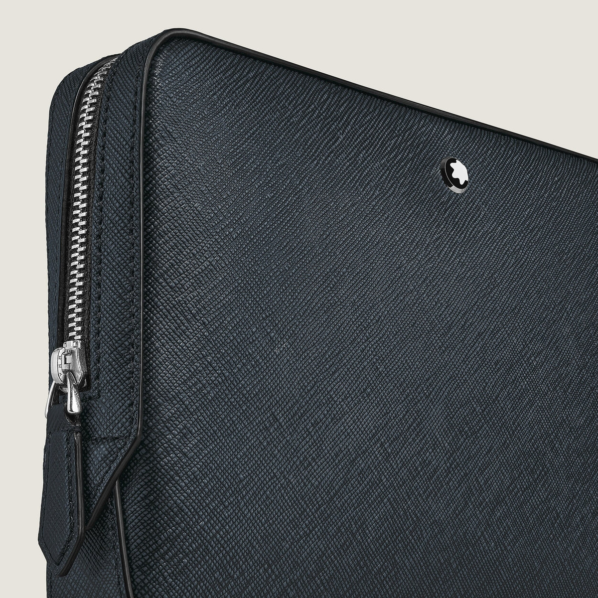 Montblanc Kleine Umhängetasche aus Sartorial Leder – Twilight Blue – Ansicht 3