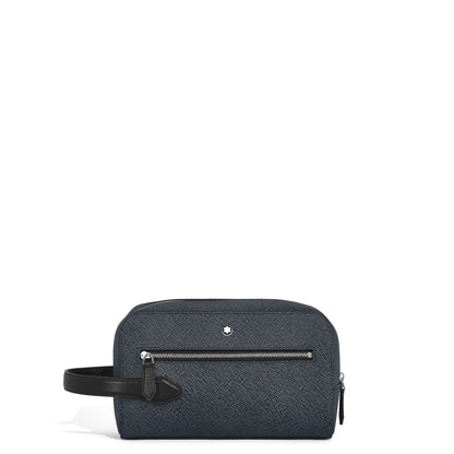 Montblanc Kosmetik Clutch aus Sartorial Leder – Twilight Blue – Ansicht 1