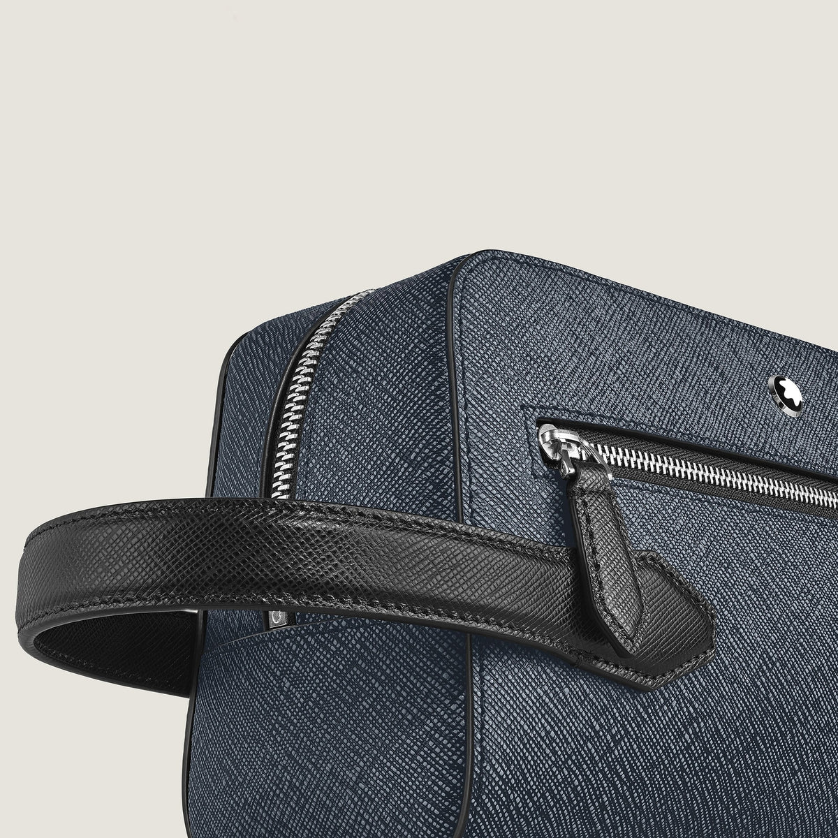 Montblanc Kosmetik Clutch aus Sartorial Leder – Twilight Blue – Ansicht 3