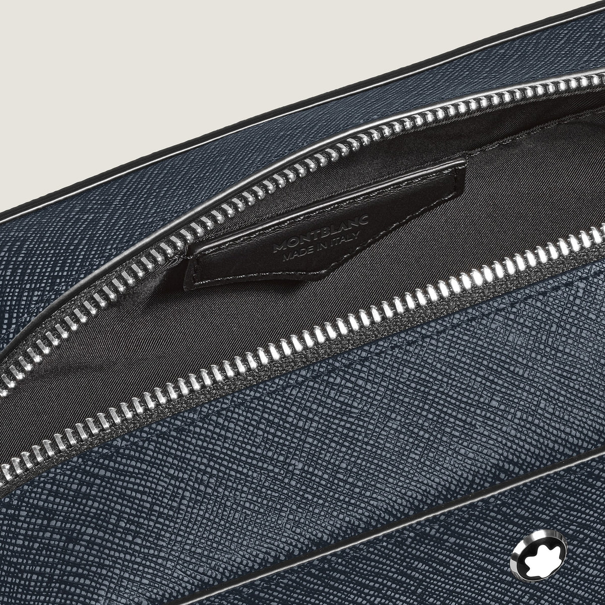 Montblanc Kosmetik Clutch aus Sartorial Leder – Twilight Blue – Ansicht 4