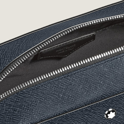 Montblanc Kosmetik Clutch aus Sartorial Leder – Twilight Blue – Ansicht 4