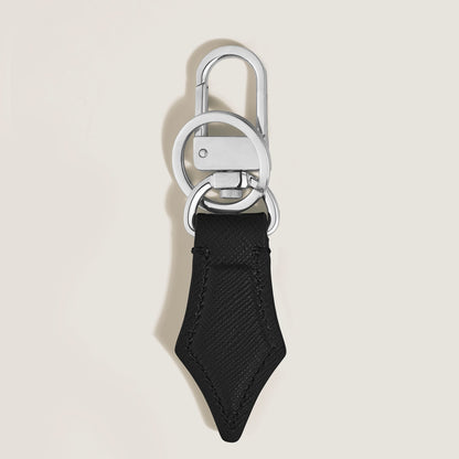 Montblanc Schlüsselanhänger mit Federdetail aus Sartorial Leder – Schwarz – Ansicht 2