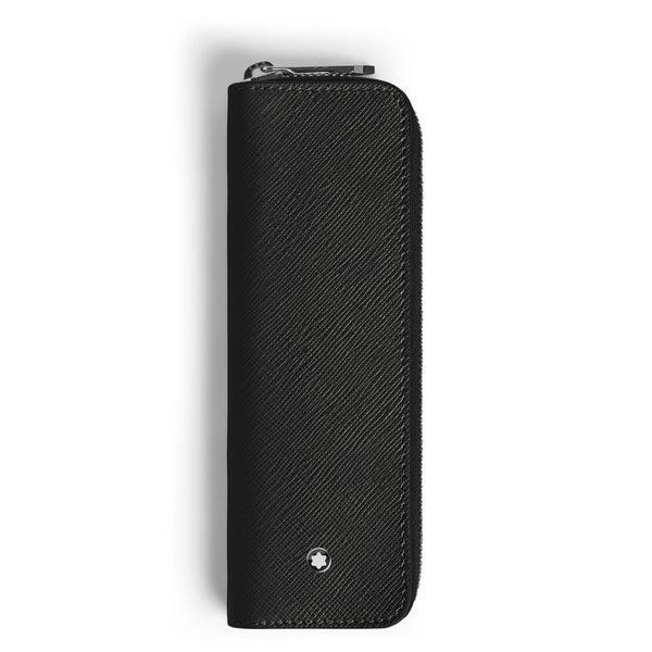 Montblanc Etui für 1 Schreibgerät mit Reißverschluss aus Sartorial Leder – Schwarz