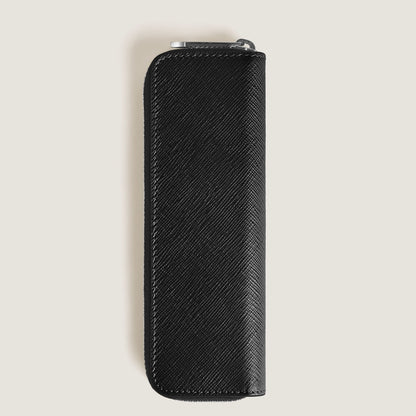 Montblanc Etui für 1 Schreibgerät mit Reißverschluss aus Sartorial Leder – Schwarz – Ansicht 4