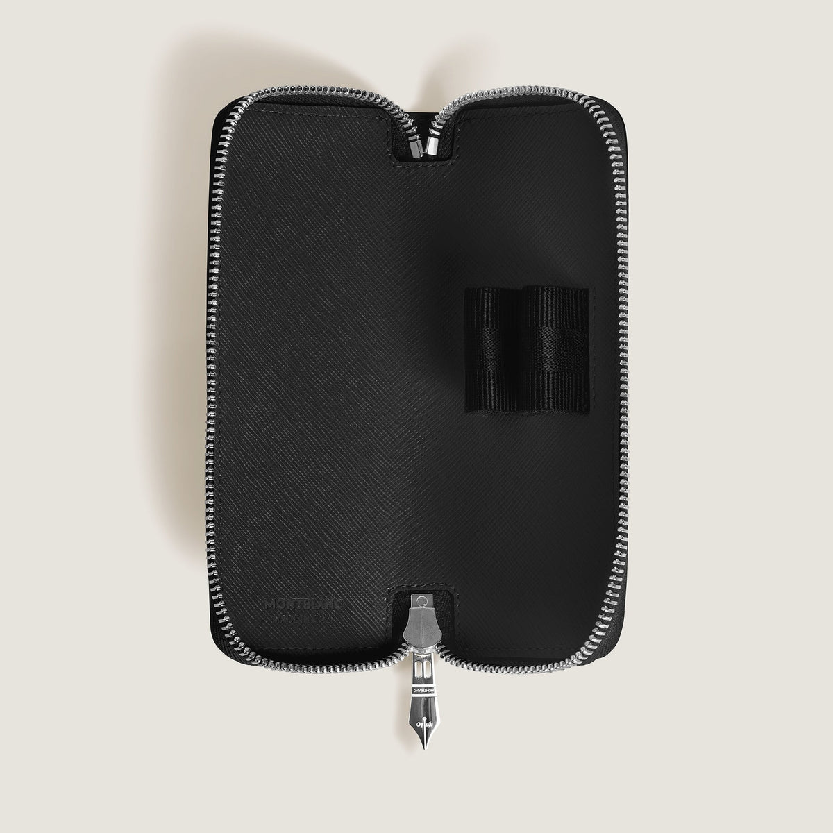 Montblanc Etui für 2 Schreibgeräte mit Reißverschluss aus Sartorial Leder – Ansicht 3