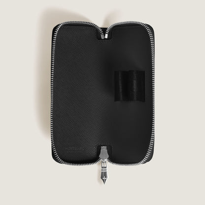 Montblanc Etui für 2 Schreibgeräte mit Reißverschluss aus Sartorial Leder – Ansicht 3