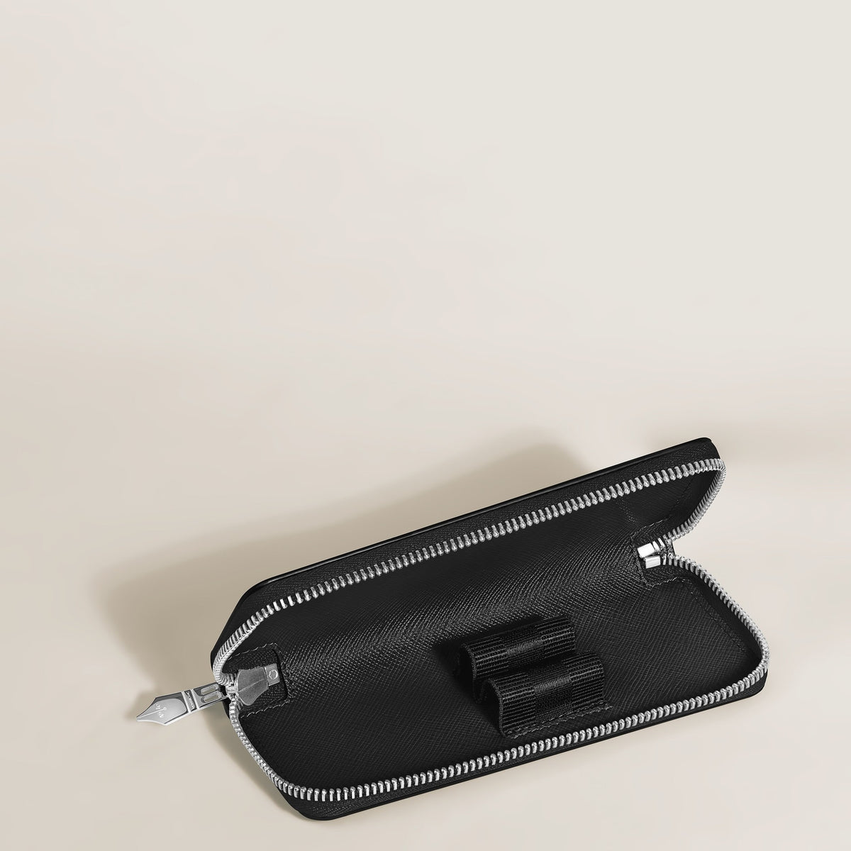 Montblanc Etui für 2 Schreibgeräte mit Reißverschluss aus Sartorial Leder – Ansicht 6