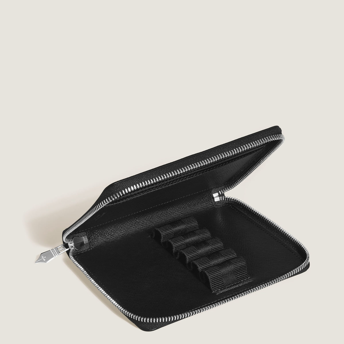 Montblanc Etui für 5 Schreibgeräte mit Reißverschluss aus Sartorial Leder – Ansicht 6