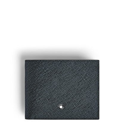 Montblanc Brieftasche 6 cc aus Sartorial Leder – Twilight Blue – Ansicht 1