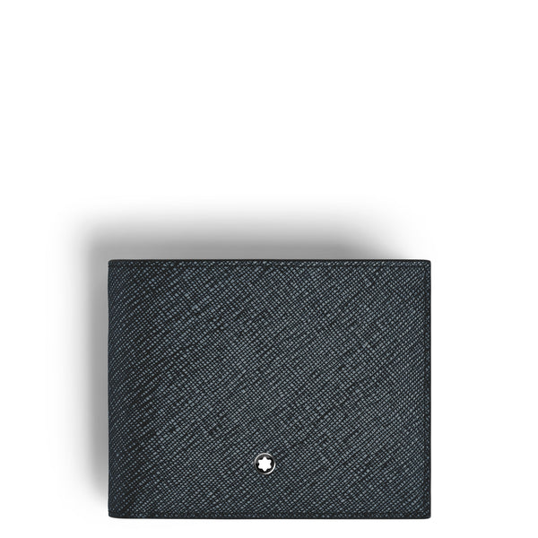Montblanc Brieftasche 6 cc aus Sartorial Leder – Twilight Blue