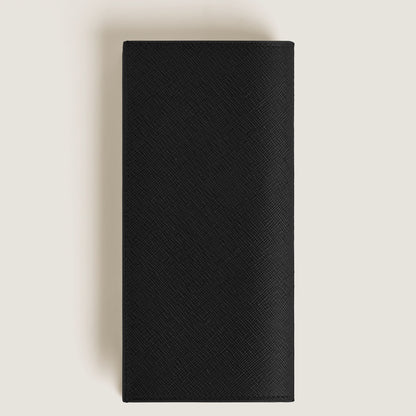Montblanc Längliche Brieftasche 14 cc mit Reißverschluss aus Sartorial Leder – Schwarz – Ansicht 3