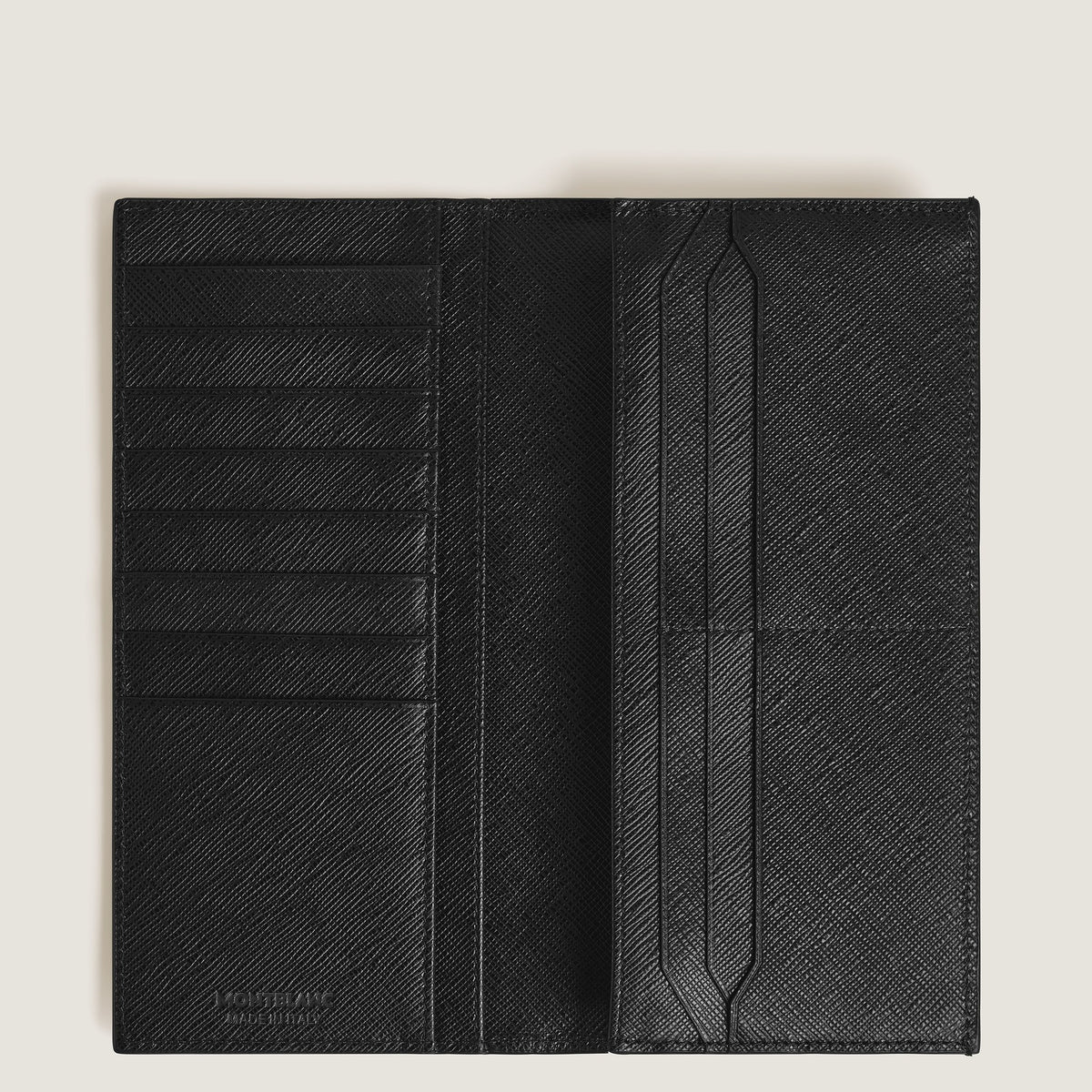 Montblanc Längliche Brieftasche 14 cc mit Reißverschluss aus Sartorial Leder – Schwarz – Ansicht 5