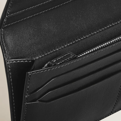Montblanc Längliche Brieftasche 14 cc mit Reißverschluss aus Sartorial Leder – Schwarz – Ansicht 6