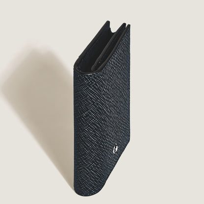 Montblanc Kartenetui 4 cc aus Sartorial Leder – Twilight Blue – Ansicht 5