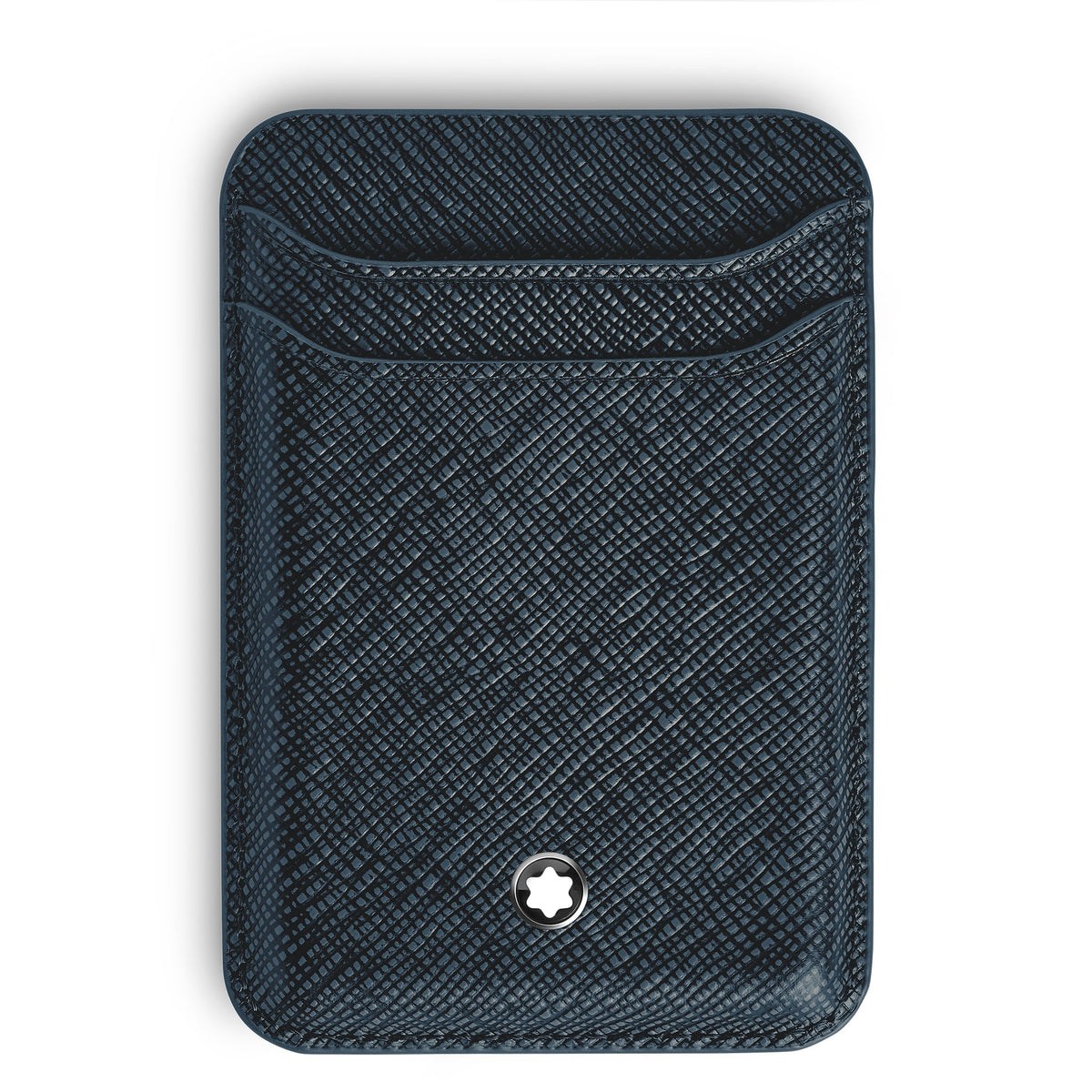Montblanc Kartenetui 2 cc für iPhone mit MagSafe aus hochwertigem Leder – Twilight Blue – Ansicht 1