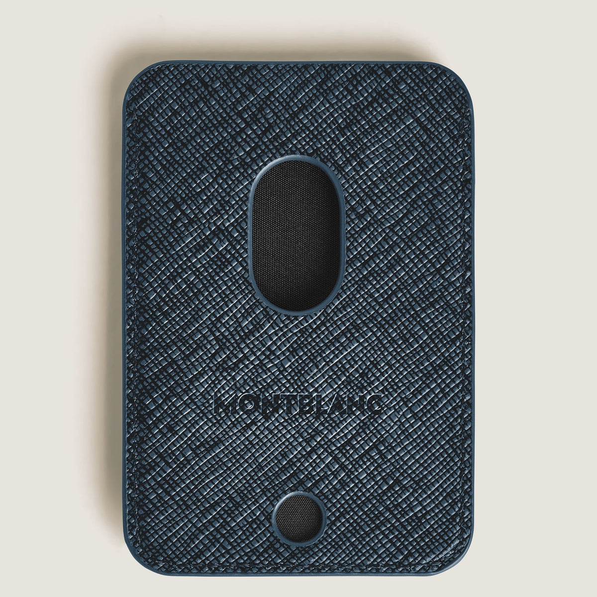 Montblanc Kartenetui 2 cc für iPhone mit MagSafe aus hochwertigem Leder – Twilight Blue – Ansicht 2