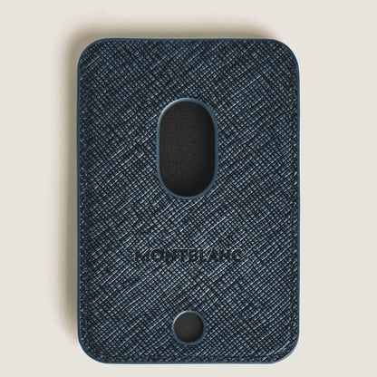 Montblanc Kartenetui 2 cc für iPhone mit MagSafe aus hochwertigem Leder – Twilight Blue – Ansicht 2