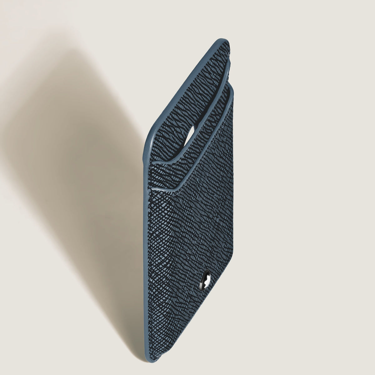 Montblanc Kartenetui 2 cc für iPhone mit MagSafe aus hochwertigem Leder – Twilight Blue – Ansicht 3