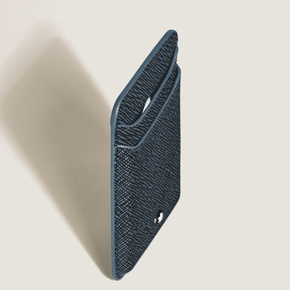 Montblanc Kartenetui 2 cc für iPhone mit MagSafe aus hochwertigem Leder – Twilight Blue – Ansicht 3
