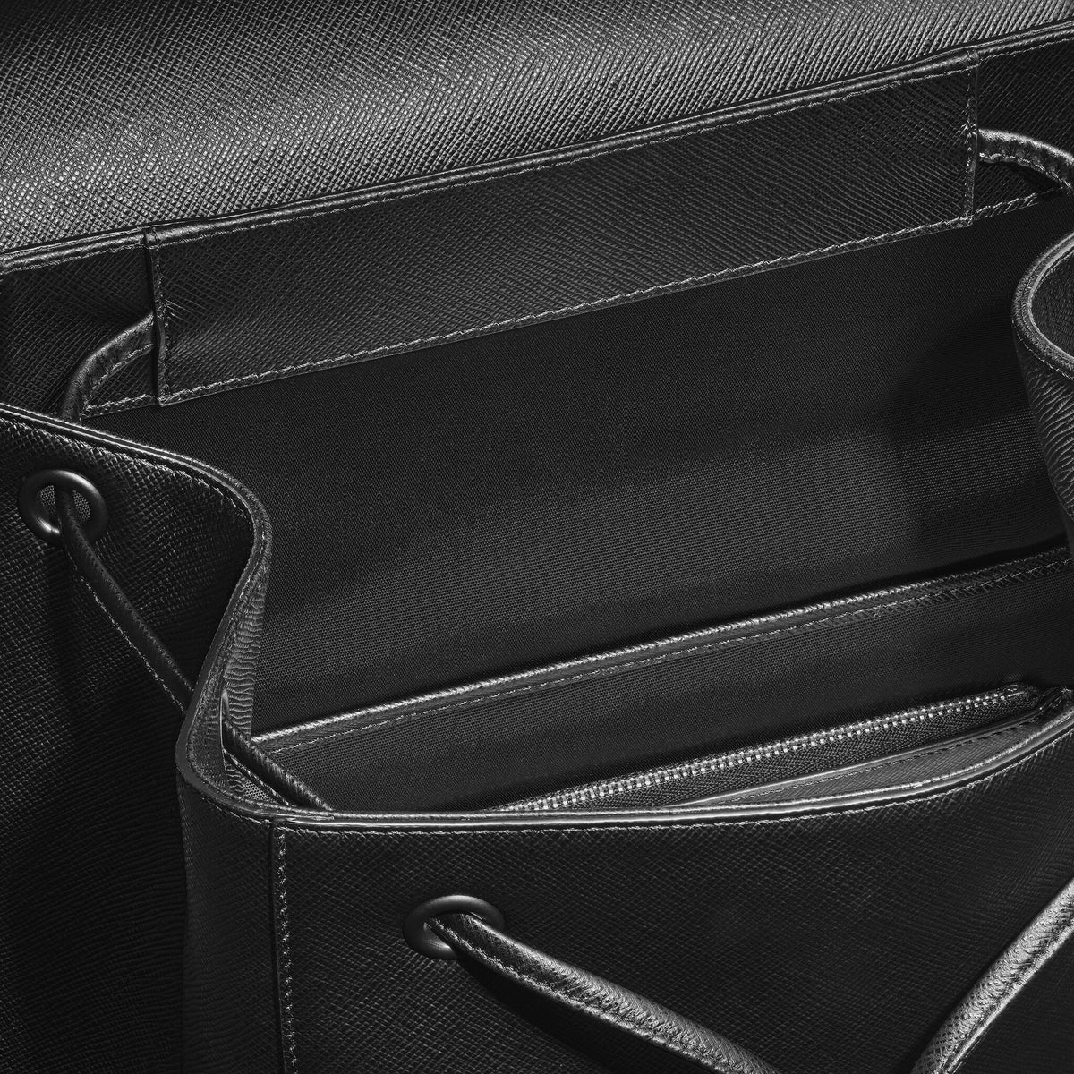 Montblanc Mittelgroßer Rucksack aus hochwertigem Leder – Ansicht 6